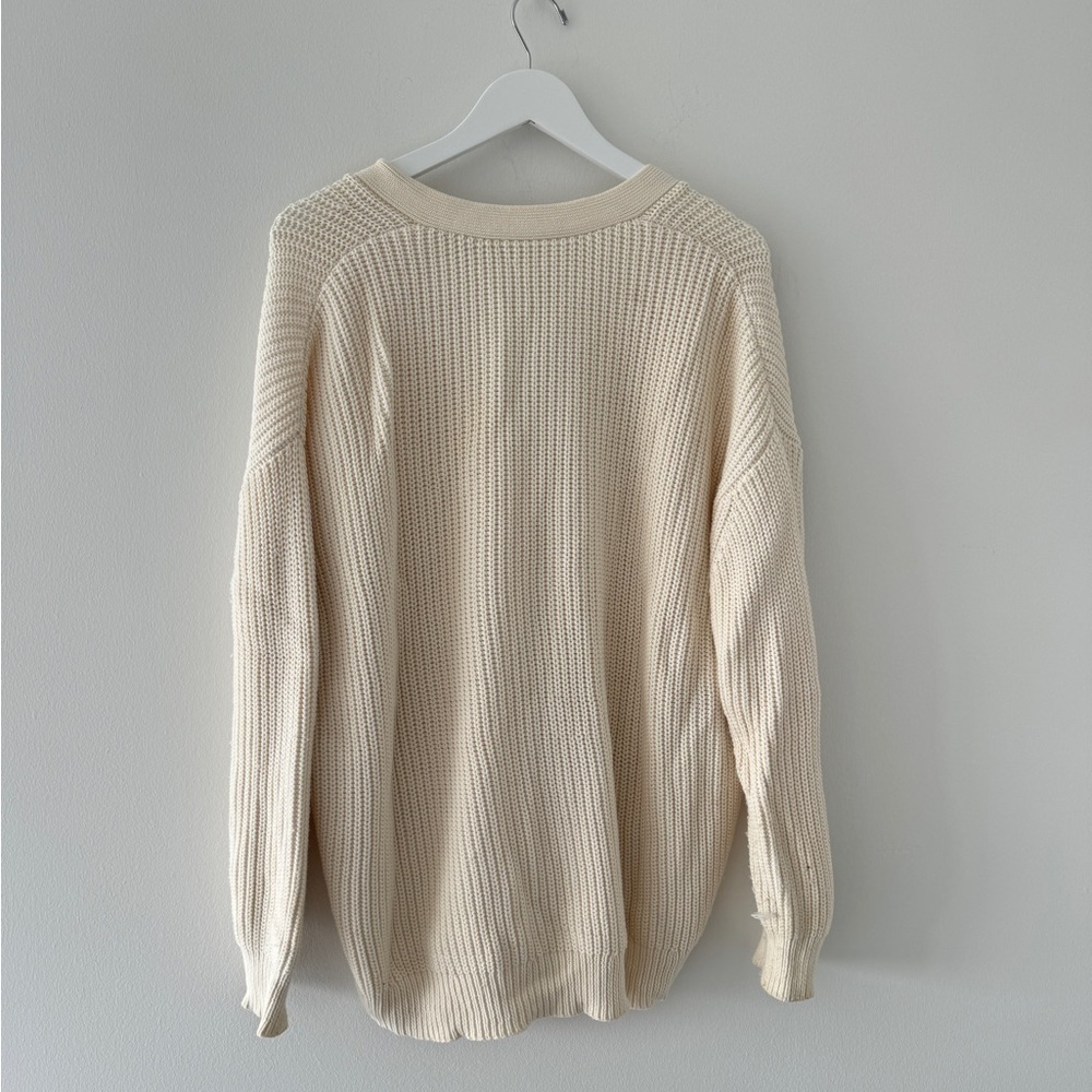 Jenni Kayne Cream Cardigan Sweater - Picture 8 of 9